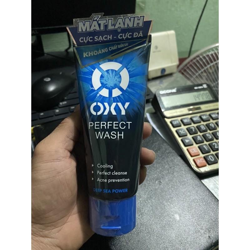 sữa rữa mặt oxy perfect wash 100g xanh dương