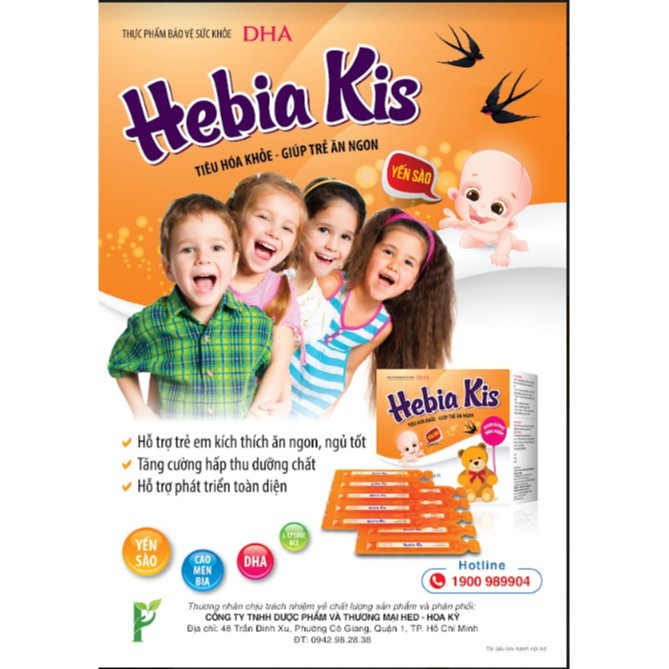 Hebia Kids cho trẻ em bị còi xương, Hebia Kids giúp trẻ ăn ngon ngủ tốt - CN11