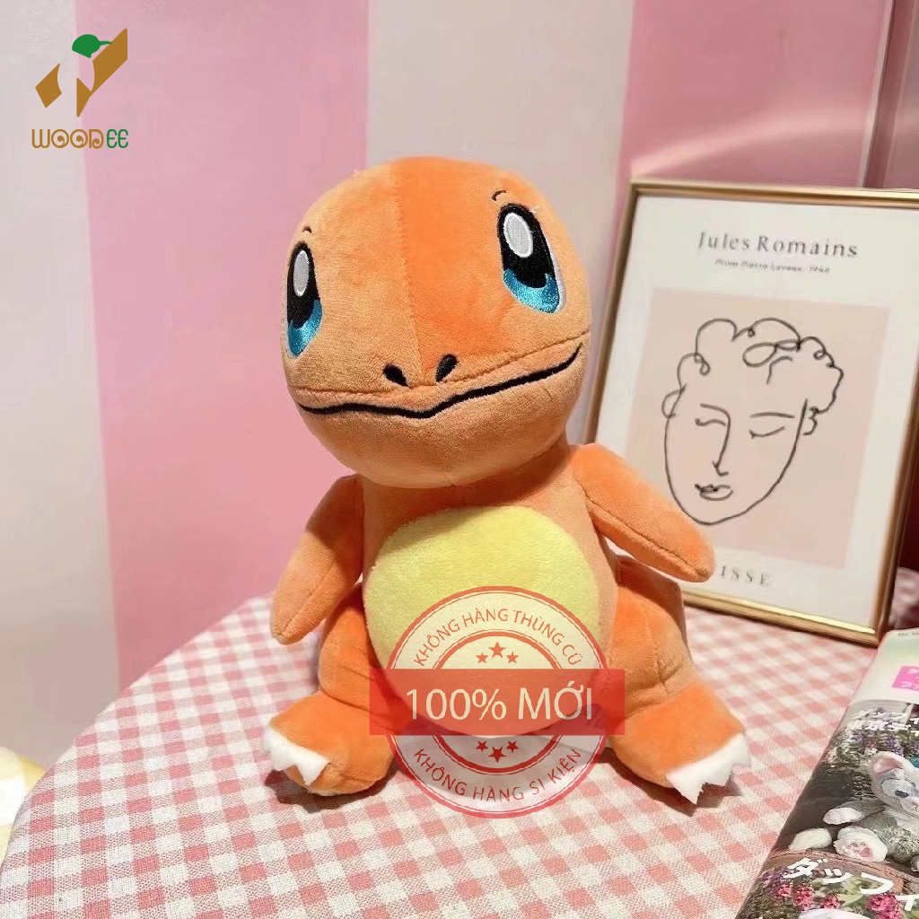 Gấu bông pokemon bộ tứ khởi điểm Gen 1 Pikachu, Fushigidane ,Hitokage va Zenigame mới 100%