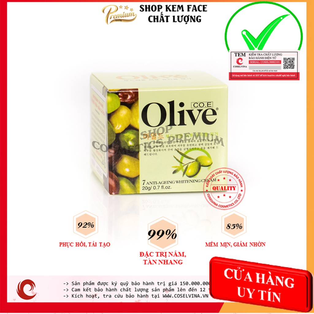 Kem nám OLIVE Hàn Quốc 20gr chính hãng