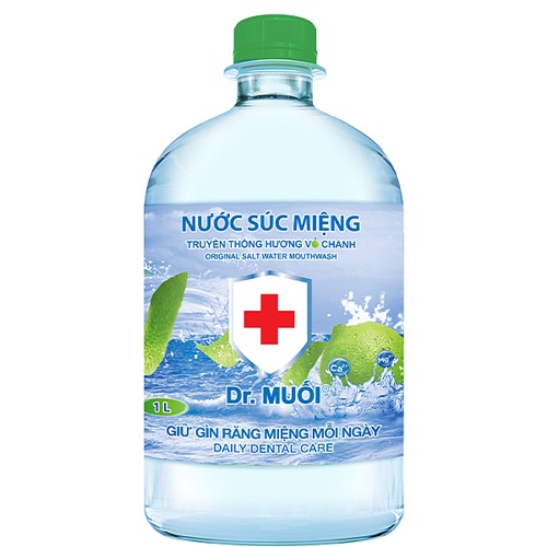 Nước Súc Miệng Dr. Muối Hương Vỏ Chanh 1L