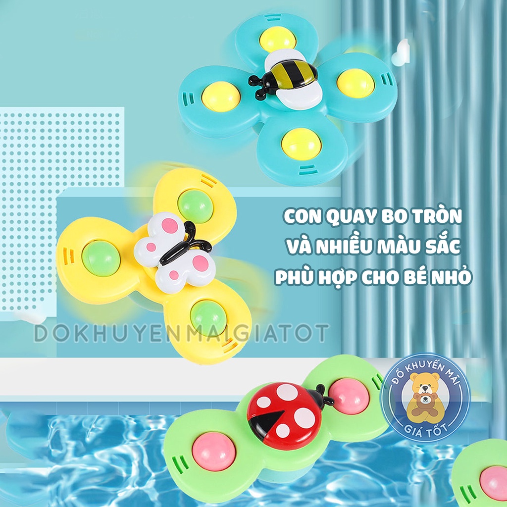 Bộ đồ chơi con quay cho bé  dán tường spinner kiểu dáng hoạt hình nhiều màu sắc, âm thanh vui nhộn