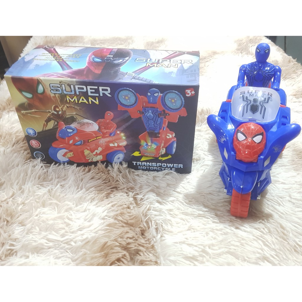 (GIẢM SỐC) Trò chơi mô phỏng chiếc xe máy superman chạy tự động biết biến hình thành robot dành cho bé trên 1 tuổi