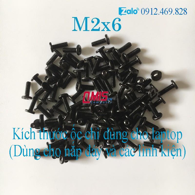 M2*6  - Ốc vít đáy laptop  - Kích thước M2x6 M2 x 6 mm