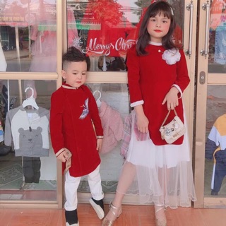 Áo dài cách tân cho bé trai bé gái