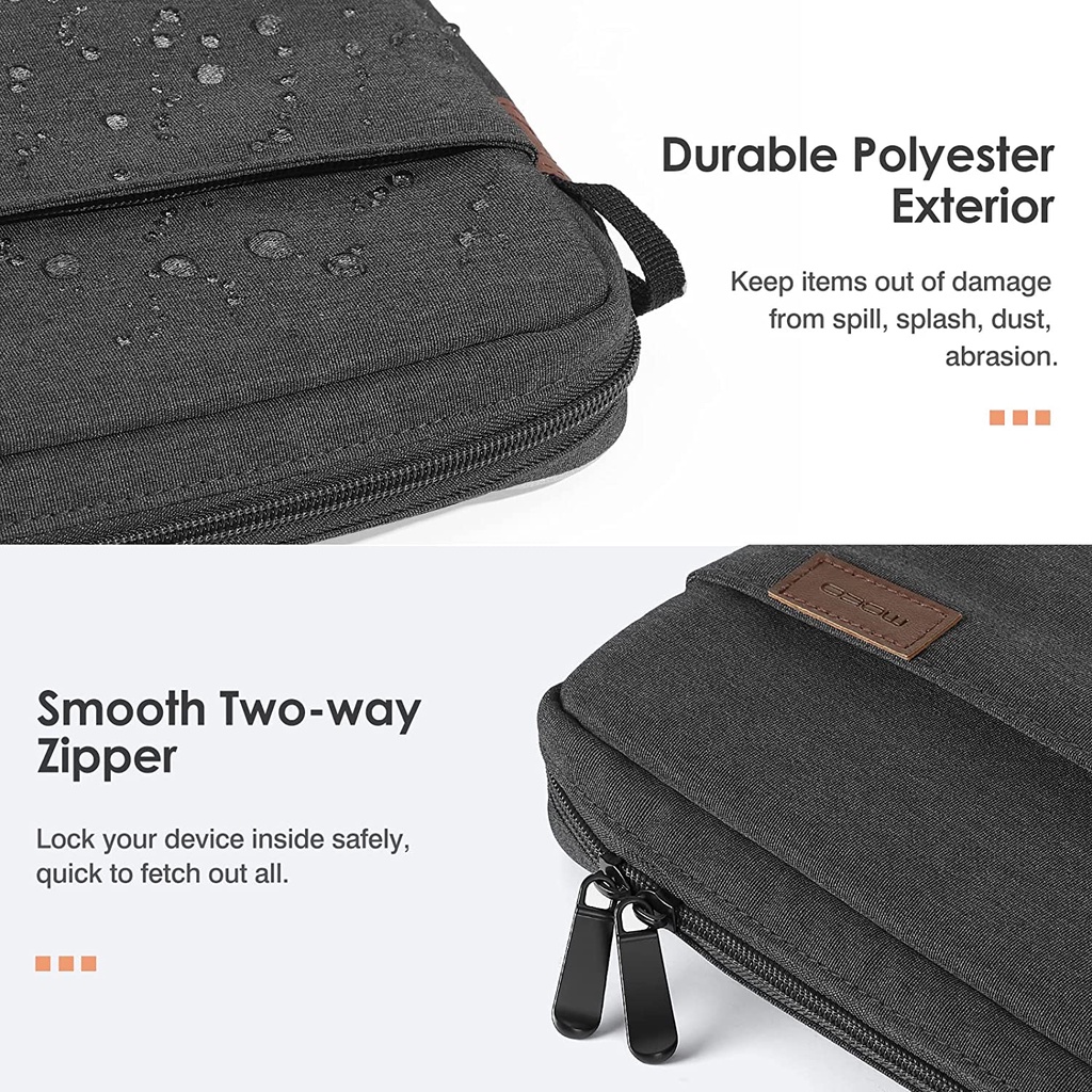 Túi Đựng Máy Tính Bảng Bằng Polyester Có Dây Đeo Vai Cho iPad Air 5 10.9 &quot;2022 / Tab A 11 2021-2018 / iPad Air 4 10.9 / Tab S8 2022 / Tab A 10.1 9 / 9