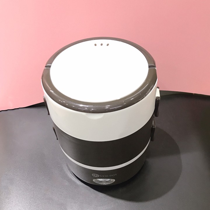 Hộp Cơm Cắm Điện Hâm Nóng Inox Cao Cấp 3 Tầng Đa Năng