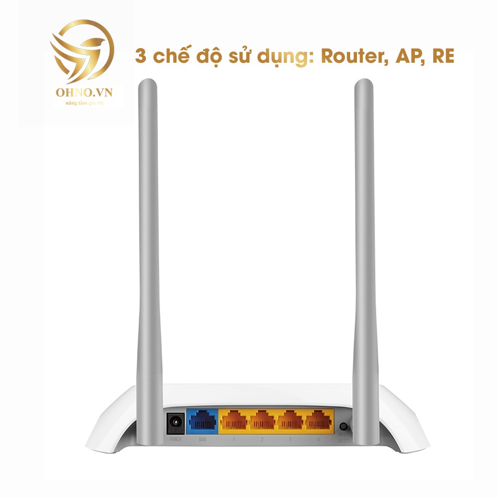 Bộ Thiết Bị Đầu Phát Wifi TP Link TL-WR840N Cục Phát Sóng Wifi 2 Râu Kết Nối Internet Tốc Độ Cao - OHNO VIỆT NAM