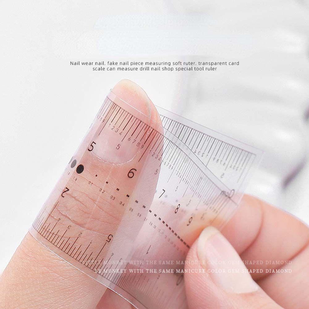Thước Đo Móng Tay Dạng Nhấn Mềm Mại Nhỏ Gọn Tiện Dụng|Thước Đo Lường Chuyên Dụng Chất Lượng Cao