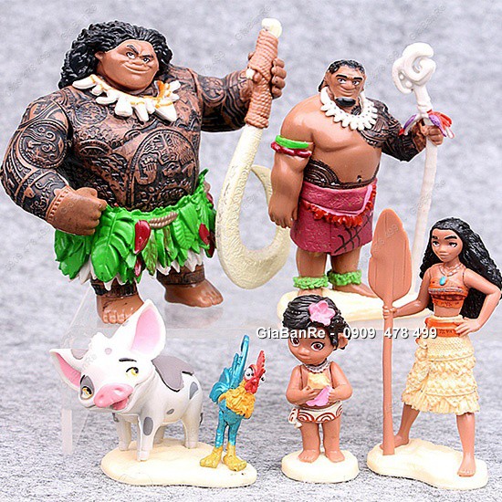 Bộ Nhân Vật Gia Đình Tiền Sử Moana - 7960