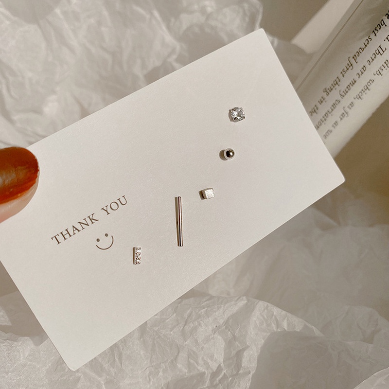 5 Hoa tai bạc S925 đính đá nhân tạo thời trang dành cho nữ