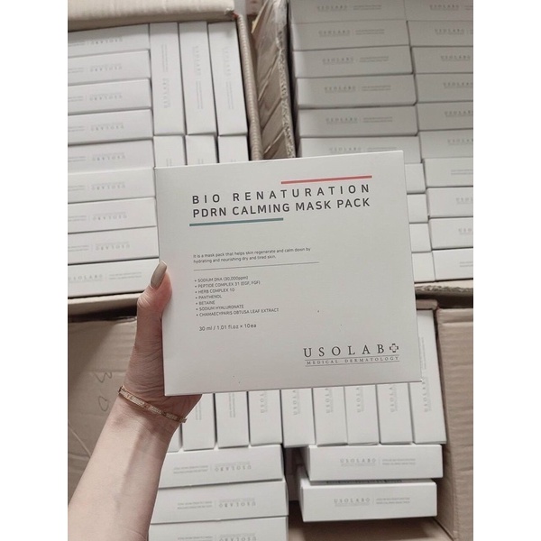 Lẻ 1 miếng Mặt nạ USOLAB BIO RENATURATION PDRN CALMING MASK PACK