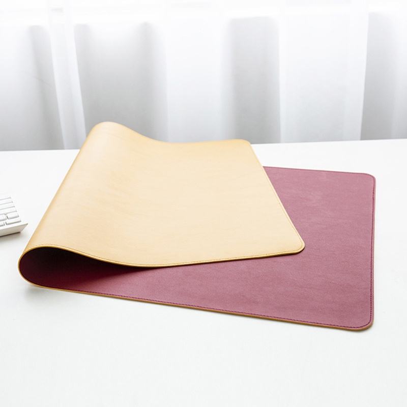 RAN 1 Pc Both Sides Extended Mouse Pad,Large Laptop Office Game PU Leather Desk Mat