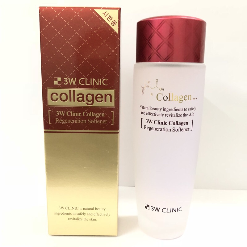 Nước hoa hồng FREESHIP Nước hoa hồng 3W Clinic Collagen Softener Toner dưỡng căng mướt da 150ml