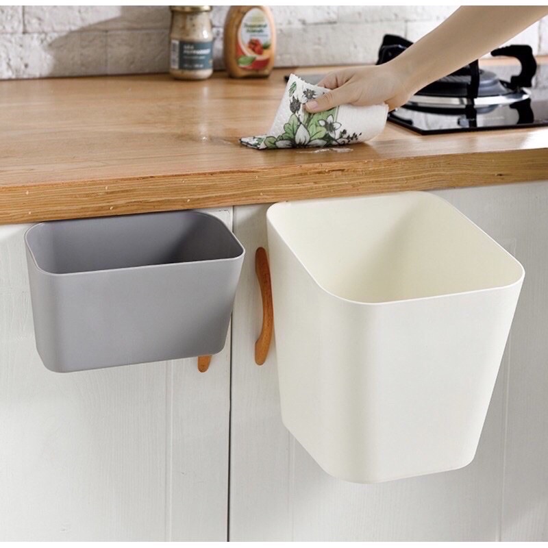 Thùng Rác Kẹp Cửa Tiện Lợi, Thùng Rác Treo Cửa Tủ 2 IN 1