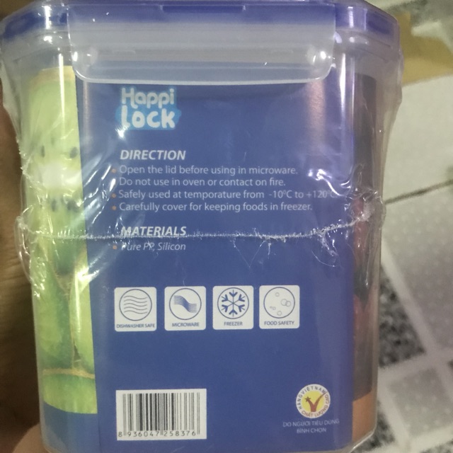 Bộ 2 Hộp Thực Phẩm Happy Lock 1200ml Tân Lập Thành | BigBuy360 - bigbuy360.vn
