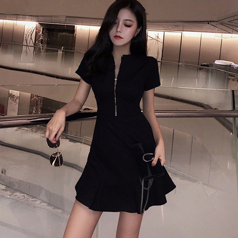 Váy Nữ, Váy Khóa Ngực, Đầm Nữ Kéo Khóa Thời Trang Cao Cấp SIXTEEN. | BigBuy360 - bigbuy360.vn