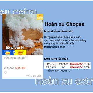 Combo 3kg gòn bi loại 1
