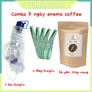 Viet Healthy - Bộ thải độc đại tràng cho Người Mới (1 túi súc ruột, 1 cafe 200gr, 5 dây truyền)