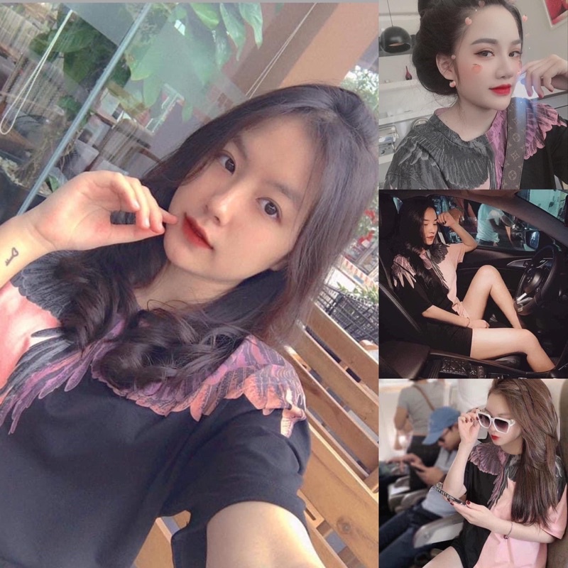 Áo thun cánh chim burlon hoạ tiết nam nữ hót trend 2022