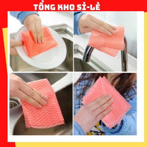 Cuộn giấy lau đa năng nhà bếp bằng vải cuộn 50 miếng 1434 tổng kho sỉ vp88