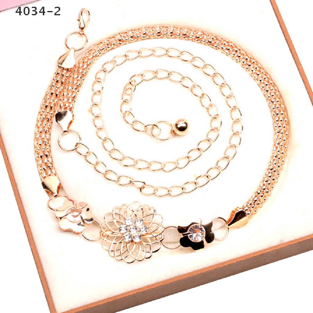 Thắt Lưng Dây Xích Bằng Kim Loại Thời Trang Thanh Lịch 4034-2