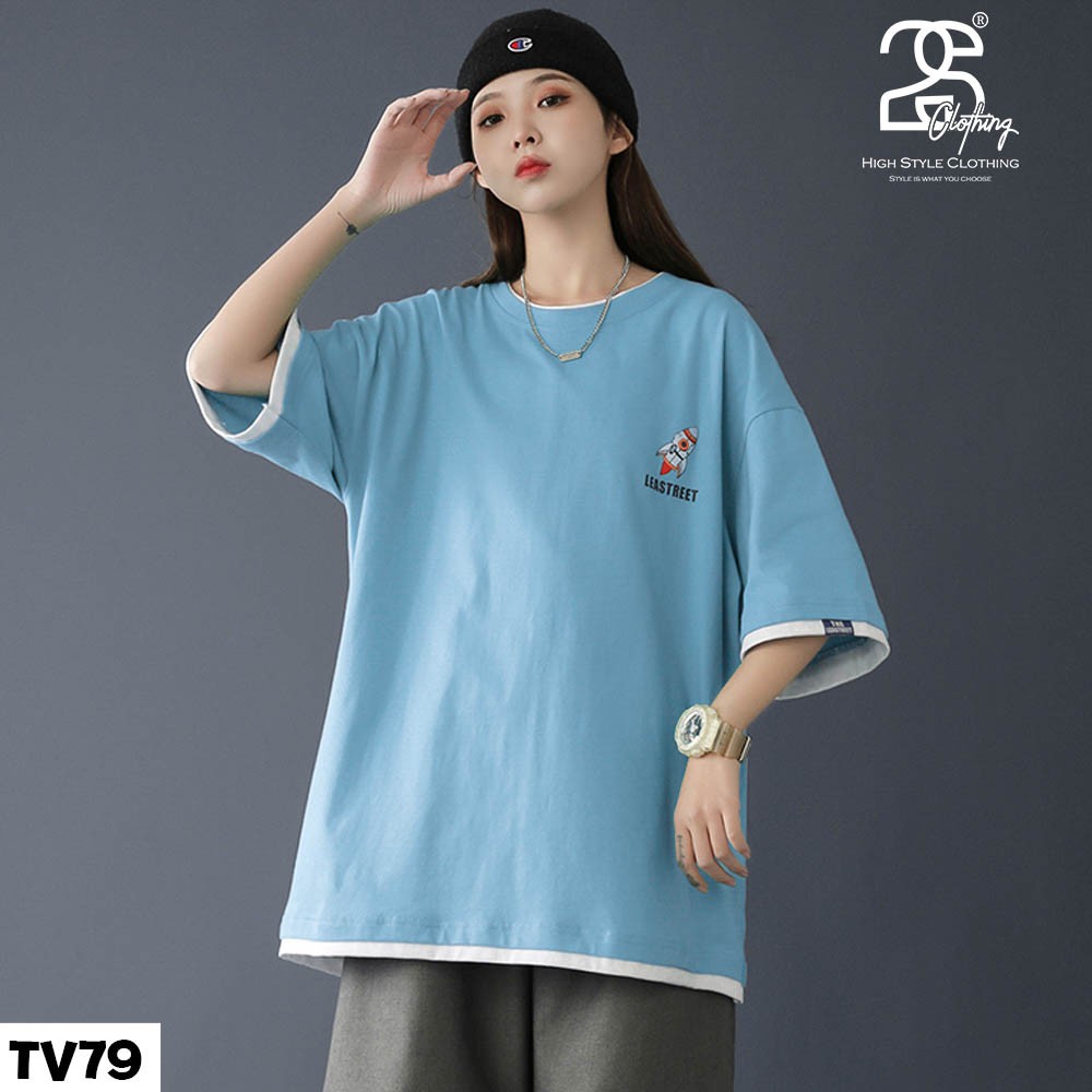Áo Thun Nam Cổ Tròn Tay Lỡ 2s Clothing Áo Phông Nam Unisex Form Rộng Cotton Oversize Giá Rẻ Hình Chibi TV79 | BigBuy360 - bigbuy360.vn