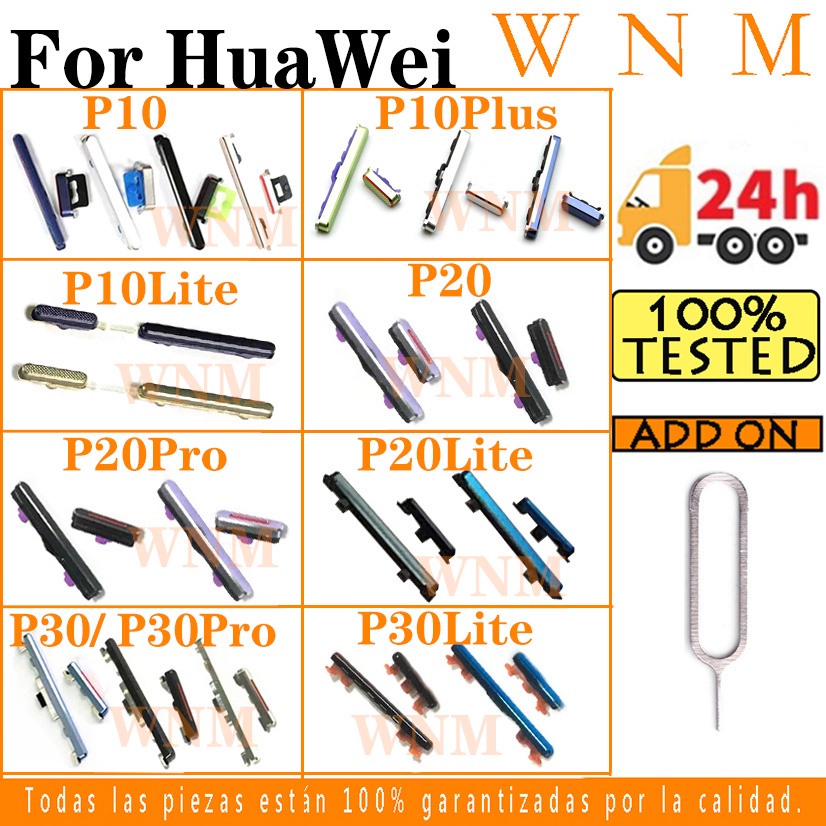 Nút Nguồn + Nút Nguồn + Nút Bấm Thay Thế Chuyên Dụng Cho huawei p10 plus p20 p30 pro lite