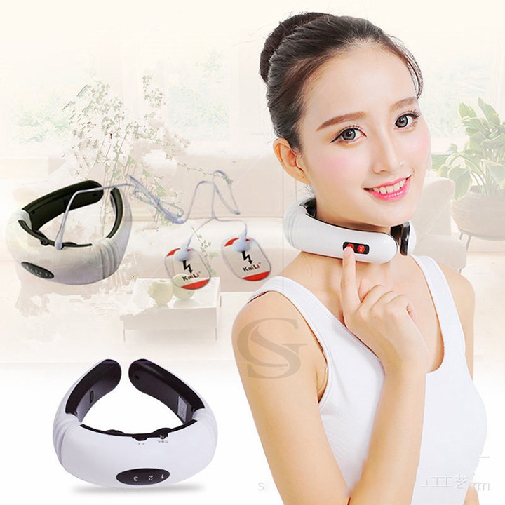 máy massage cổ thông minh 3d v18