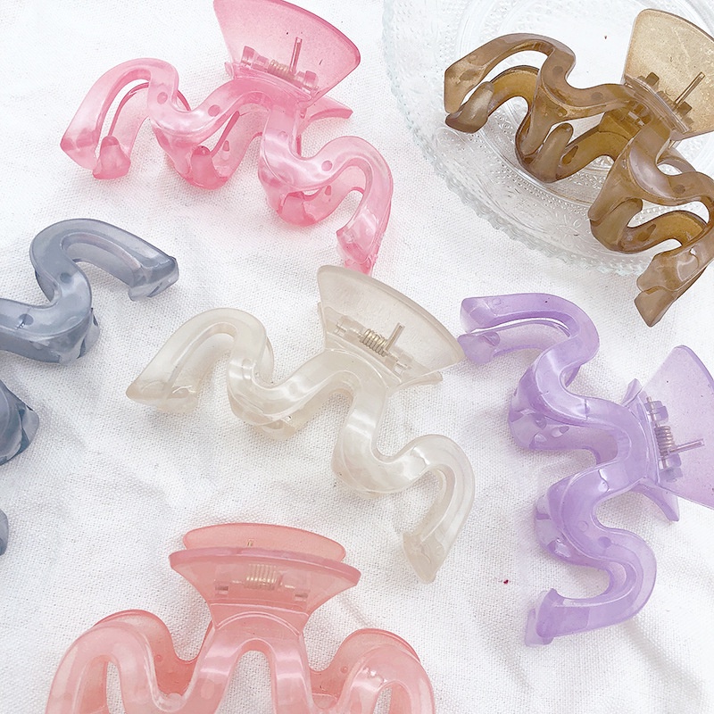 Kẹp tóc càng cua hình chữ M phong cách Hàn Quốc màu sắc pastel kẹo ngọt dành cho nữ bánh bèo - H07
