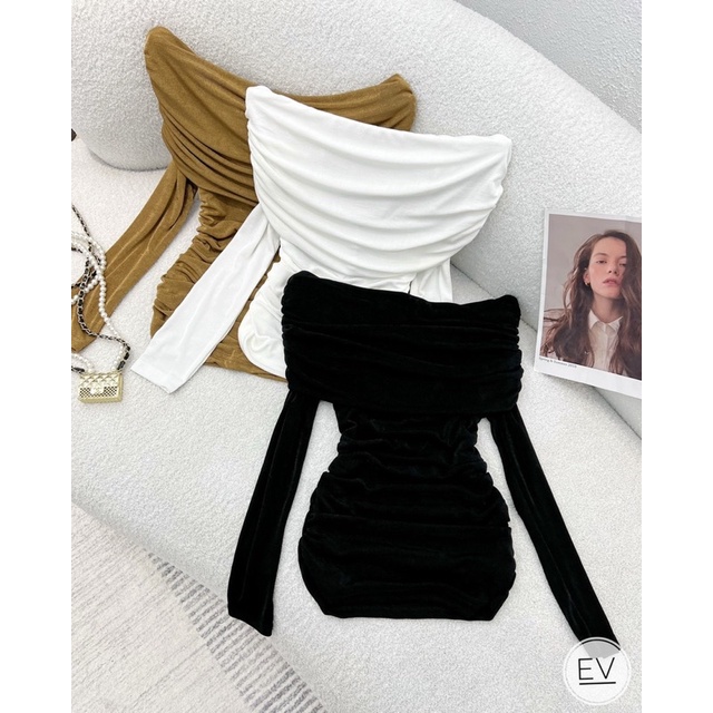 ÁO TRỄ VAI NHÚN CHẤT NHÚNG KIM CƯƠNG FROM CHUẨN DÀY DẶN LOẠI ĐẸP MS17772 (H3-3)