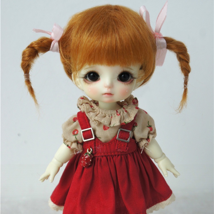 【Tóc giả búp bê】3-9inch  BJD Gốm sứ OB11 Doll Wig Horse Hair Mao "Knock Dễ thương" Đuôi Spa (JD540) Mới