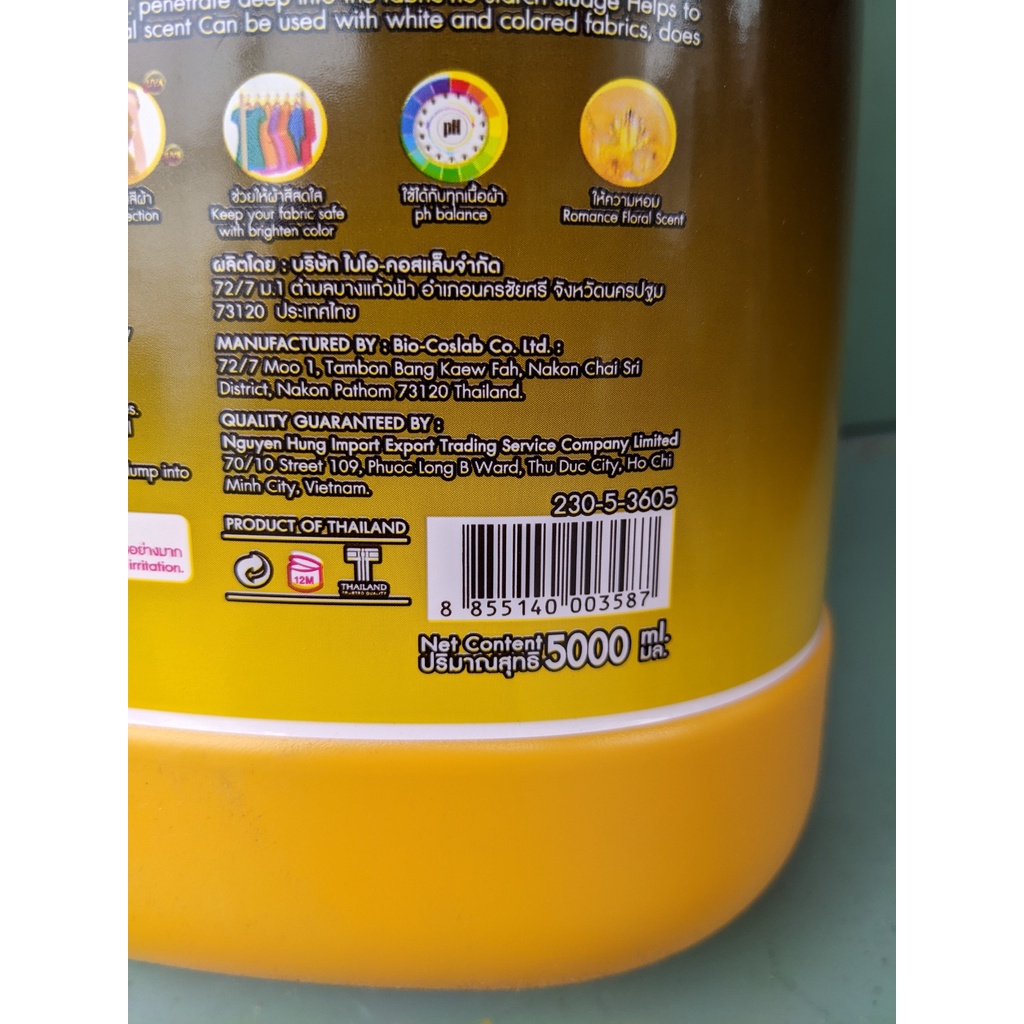 Nước giặt xã Thái Lan 6 in 1 AMORE -HƯƠNG NƯỚC HOA THƠM NGÁT