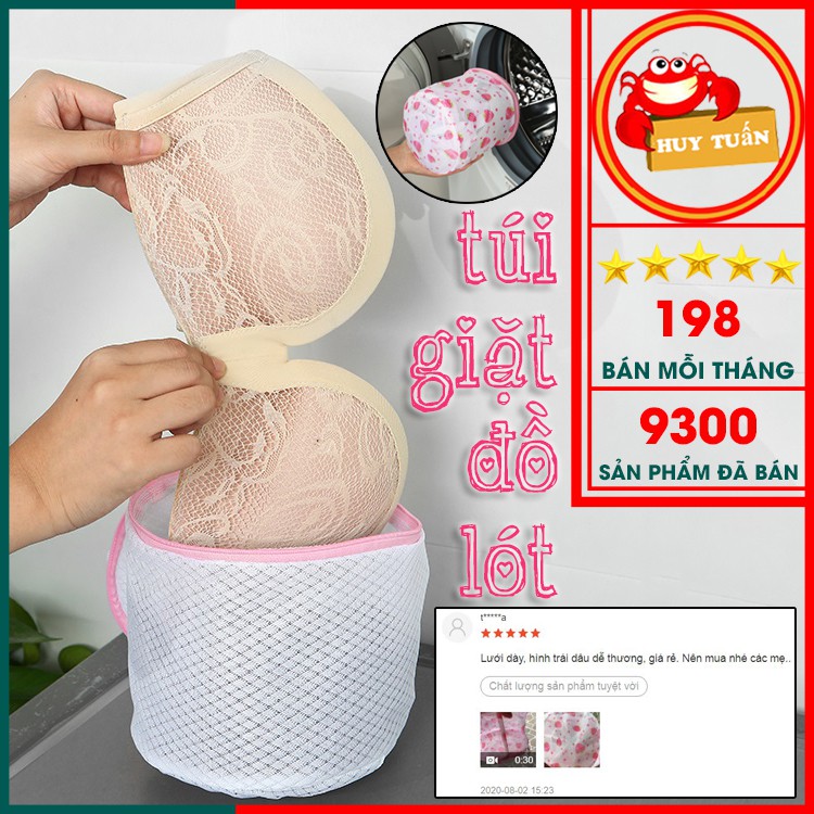 [Mã 154LIFESALE giảm 10% đơn 99K] Túi giặt đồ lót, áo ngực - Túi lưới đựng đồ giặt có dây khóa kéo