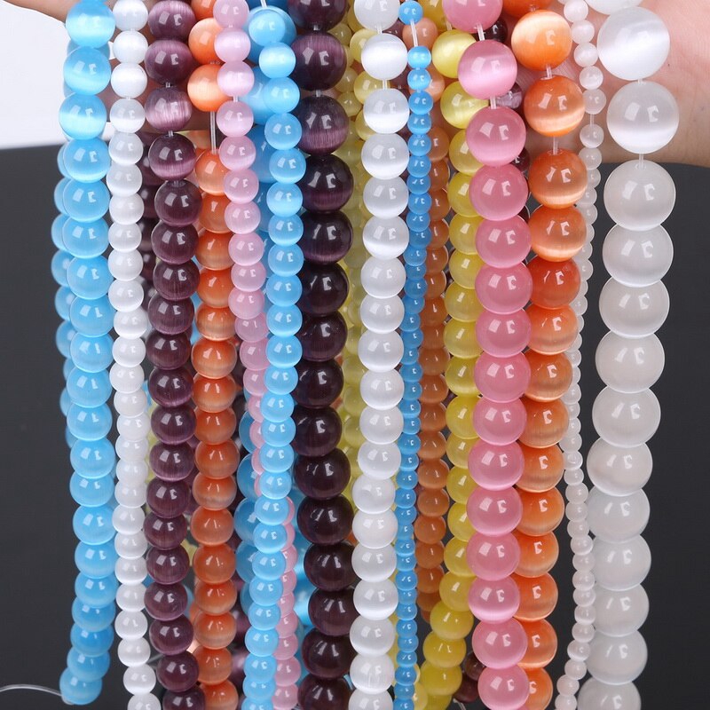 [Mã FAMAYFA giảm 10K đơn 50K] Chuỗi Hạt Đá Mắt Mèo Tự Nhiên 4-12mm Làm Trang Sức | BigBuy360 - bigbuy360.vn