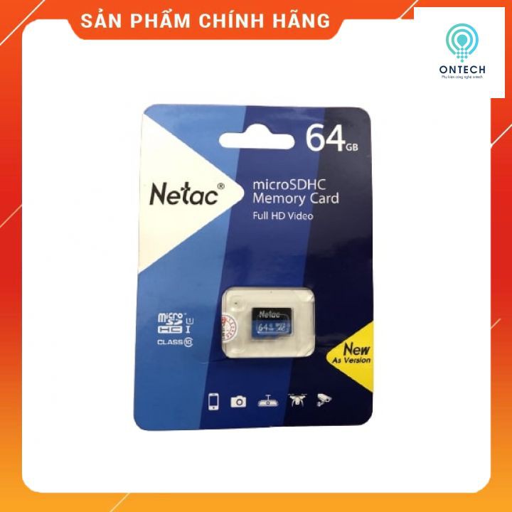 Thẻ nhớ Netac 64gb Chính hãng Bảo hành 5 năm | BigBuy360 - bigbuy360.vn