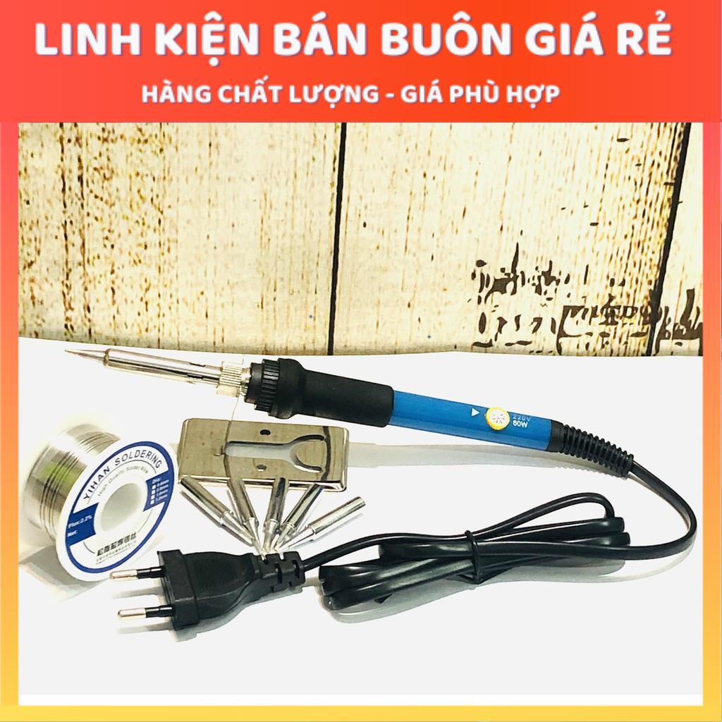 Bộ Máy Hàn Điều Chỉnh TQ936-60W 220V ( KÈM kệ hàn - Thiếc hàn xịn - 5 Mũi hàn )