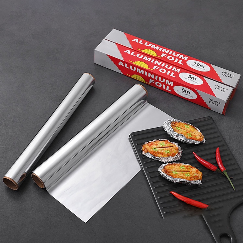 Cuộn giấy bạc nướng BBQ OSSAYI dài 5 / 10M tuỳ chọn