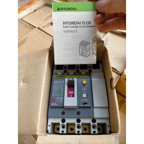 ELCB APTOMAT CHỐNG RÒ ĐIỆN 3 PHA HÀN QUỐC 50A 380V MỚI NHẬP KHẨU HÀN QUỐC