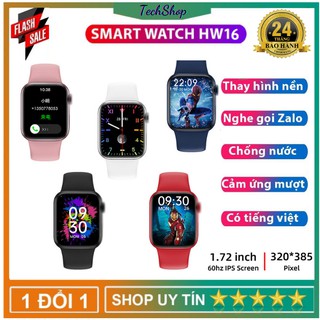 Hw16 - Đồng Hồ Thông Minh Hw16 Full Màn Hình 1.72inch ,Chống Nước Cho Nam Và Nữ [Đổi 1 Trong 14 Ngày-Bảo Hành 2 Năm]