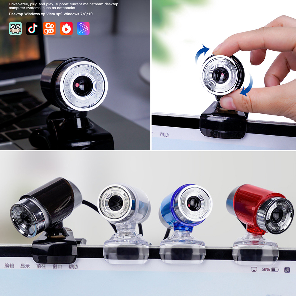 Webcam 720p 480p Hd Kết Nối Usb Có Micro Cho Máy Tính