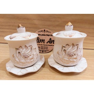 LY NƯỚC BẠCH NGỌC CÚNG PHẬT