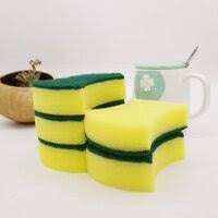 Combo 10 Miếng cọ rửa chén bát, bọt biển xanh vàng, mút xốp 2 mặt đa năng tiện dụng 3S