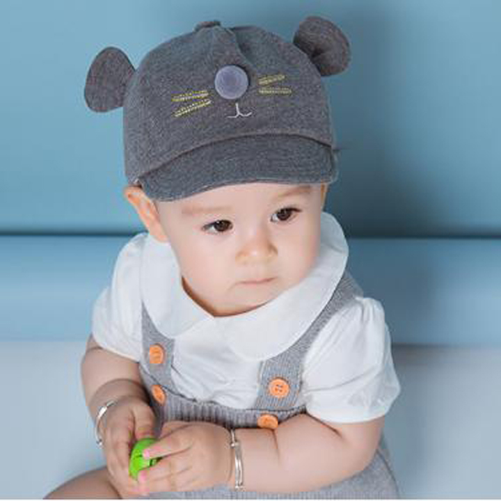 Mũ nón lưỡi trai chuột dễ thương cho bé trai, bé gái 6-18 tháng POCO HOME thiết kế tai thỏ đáng yêu cho bé Hot