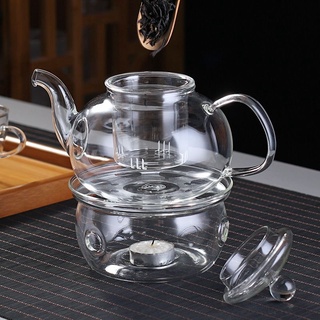 Set bộ ấm trà + bếp nến thuỷ tinh