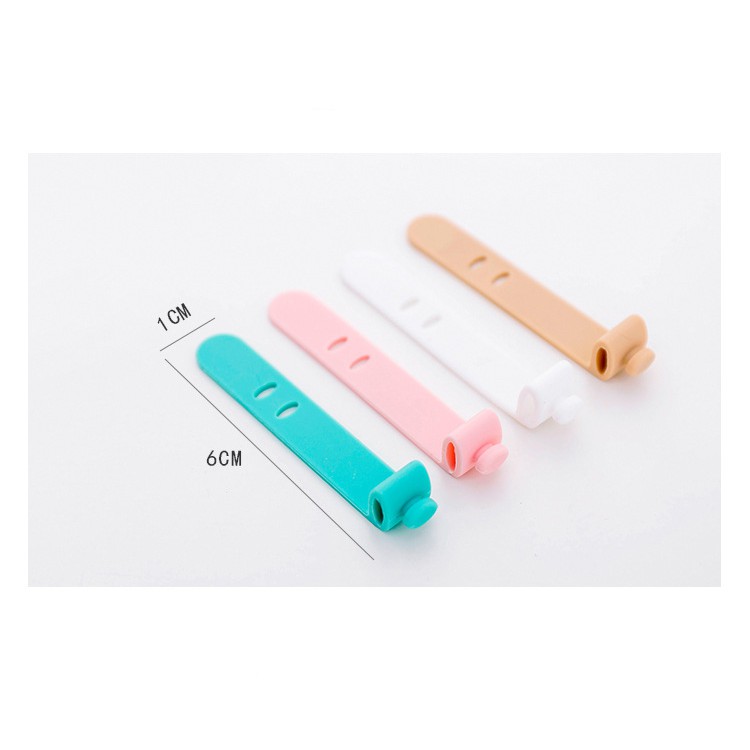 Dây Quấn Tai Nghe, Cáp Sạc Điện Thoại Chống Đứt, Chống Rối Silicon (Set 4 Cái)