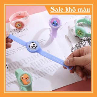 ( Bemit123 ) ĐỒNG HỒ TRẺ EM JISU ĐEO TAY 144 ĐUỔI MUỖI PHÁT SÁNG LED HÌNH CON VẬT THỜI TRANG ( 18 )