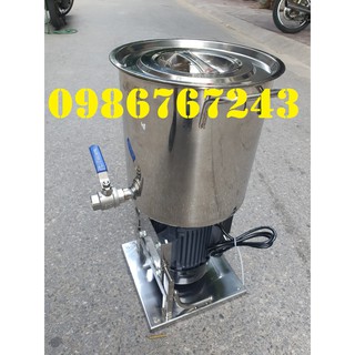 Máy xay lá sâm tươi làm thạch, có vòi xả, xay liên tục 3kg/mẻ, động cơ 1.1kw