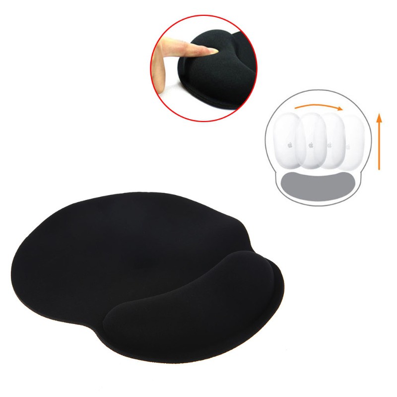 btsg Soft Sponge Mouse Pad Anti-skid Ergonomic Mat Gel Wrist Support Gaming Mouse Pad