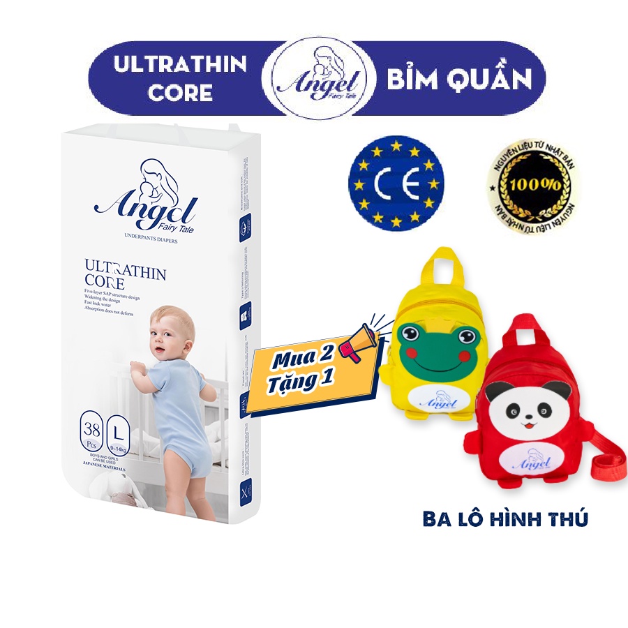 Bỉm Quần ANGEL Ultrathin Core Size M40-L38-XL36-XXL34
